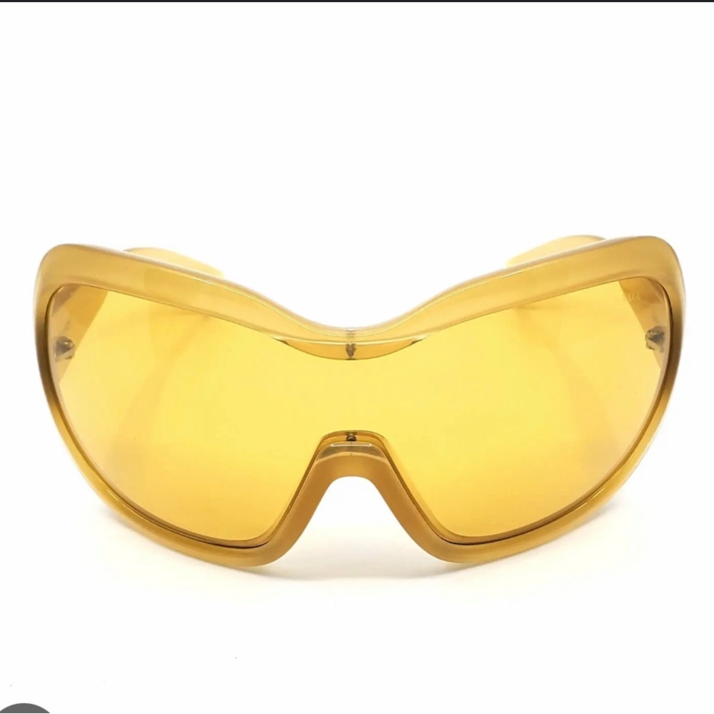 Prada Oversized Amber Shield Sunglasses SPR180 - Picture 13 of 13